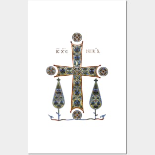 Byzantine Illuminated Cross Posters and Art